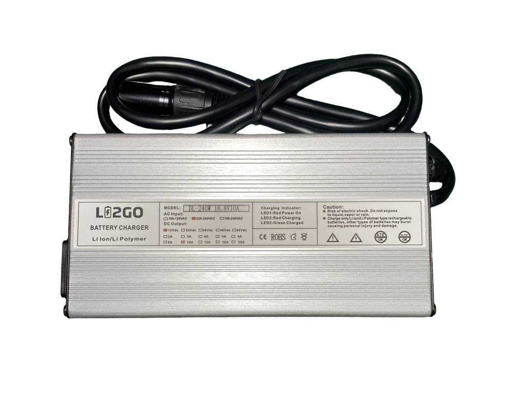 Cargador baterías de litio 16,8V 10A