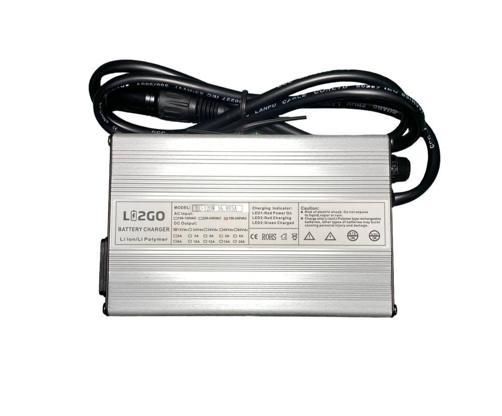 Cargador baterías de litio 16,8V 5A