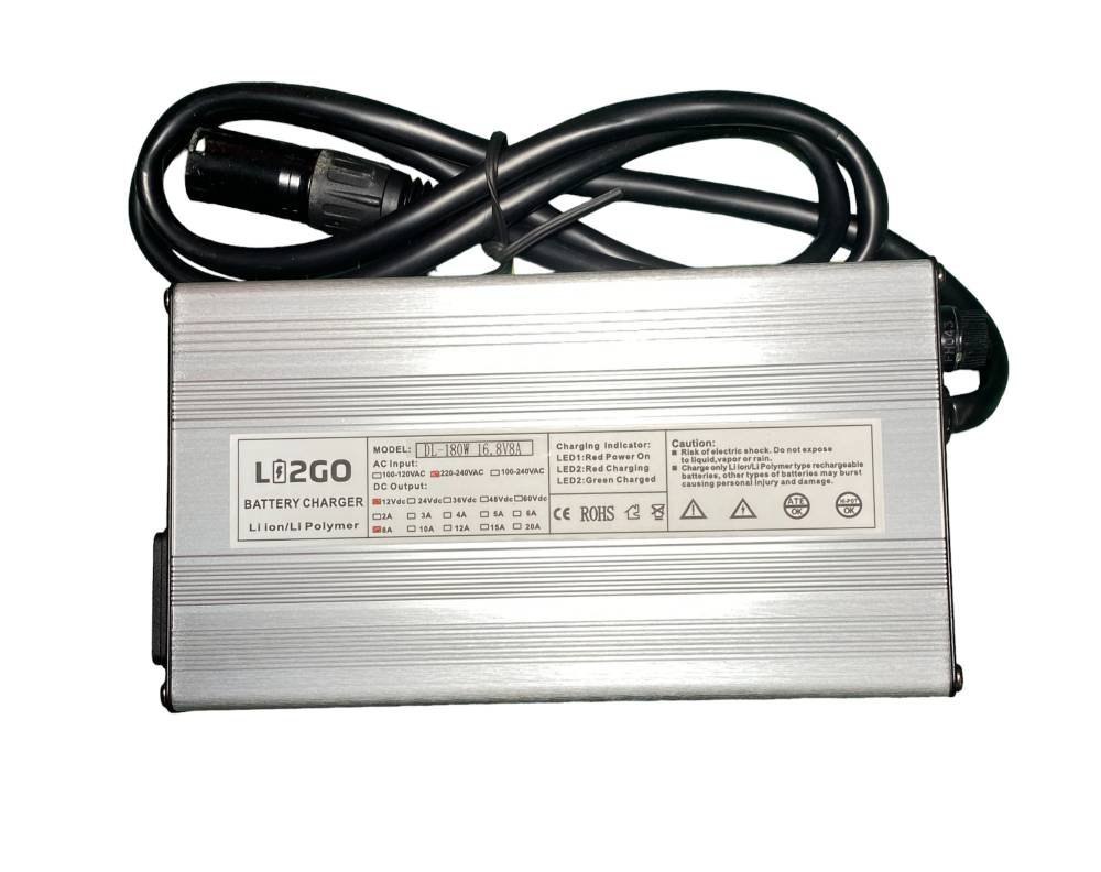 Cargador baterías de litio 16,8V 8A
