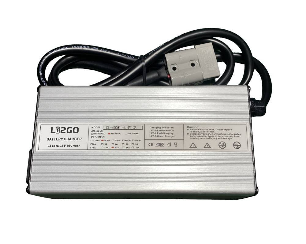 Cargador baterías de litio 29,4V 12A