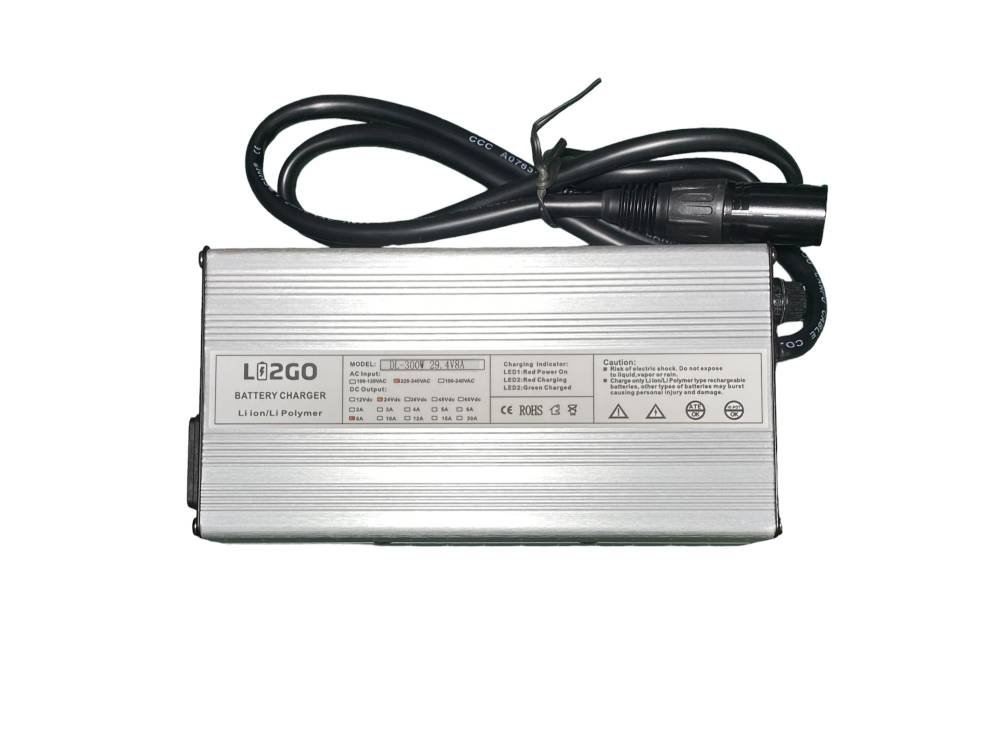 Cargador baterías de litio 29,4V 8A