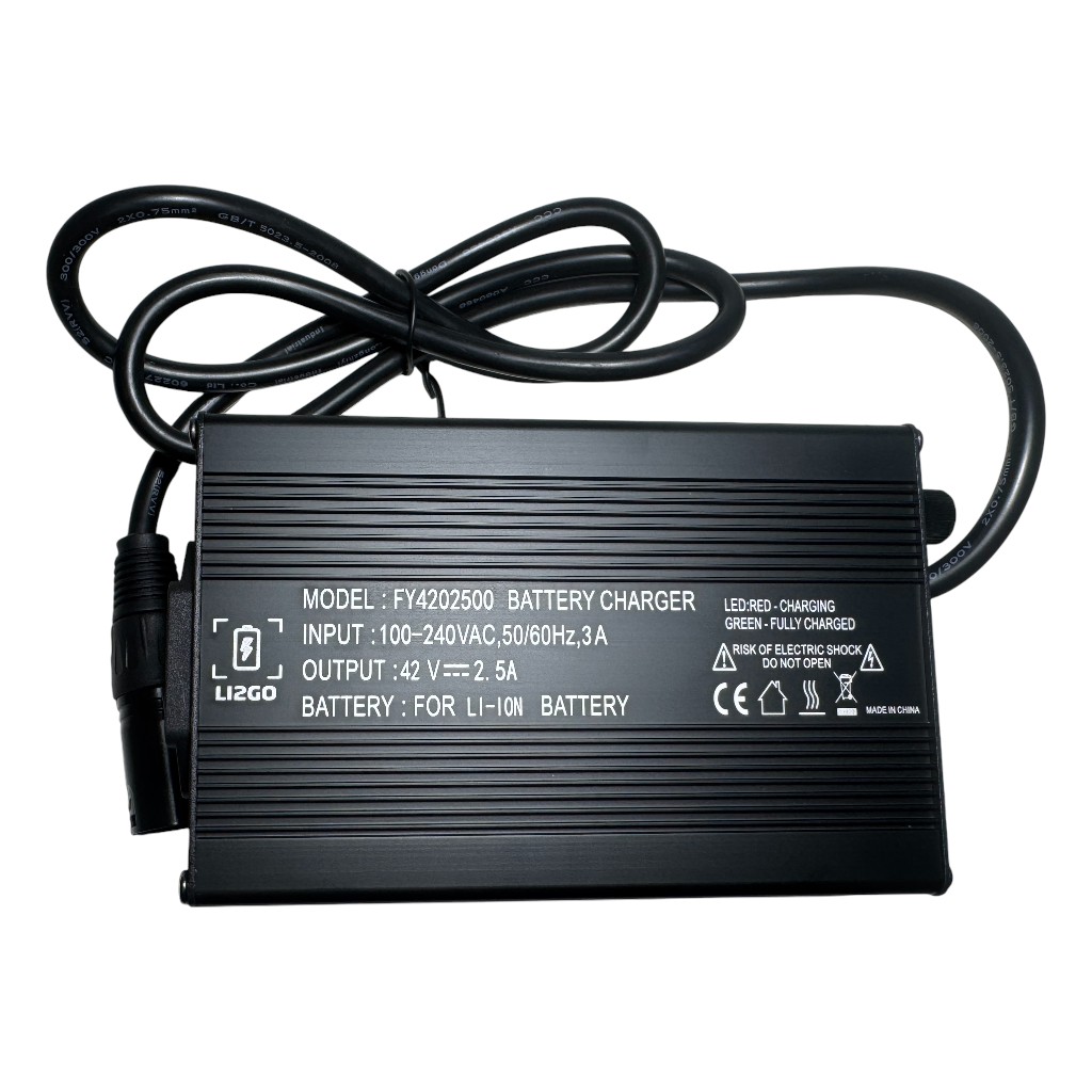 CARGADOR BATERÍAS DE LITIO 42V 2.5A