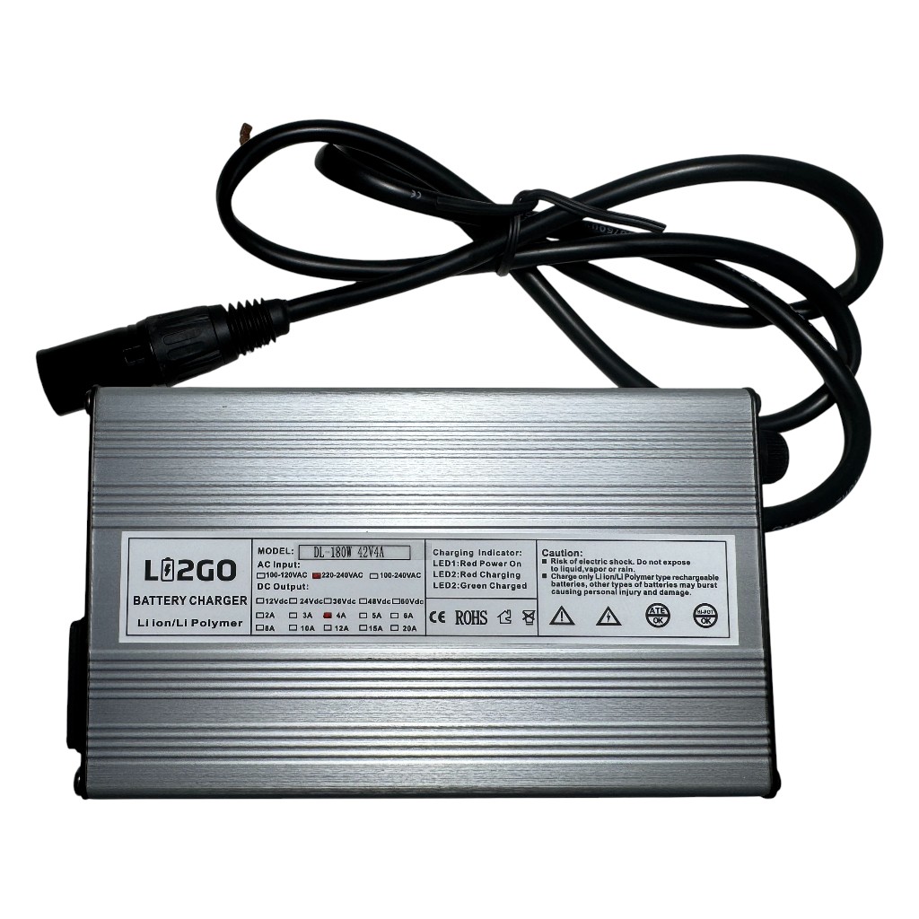 CARGADOR BATERÍAS DE LITIO 42V 4A