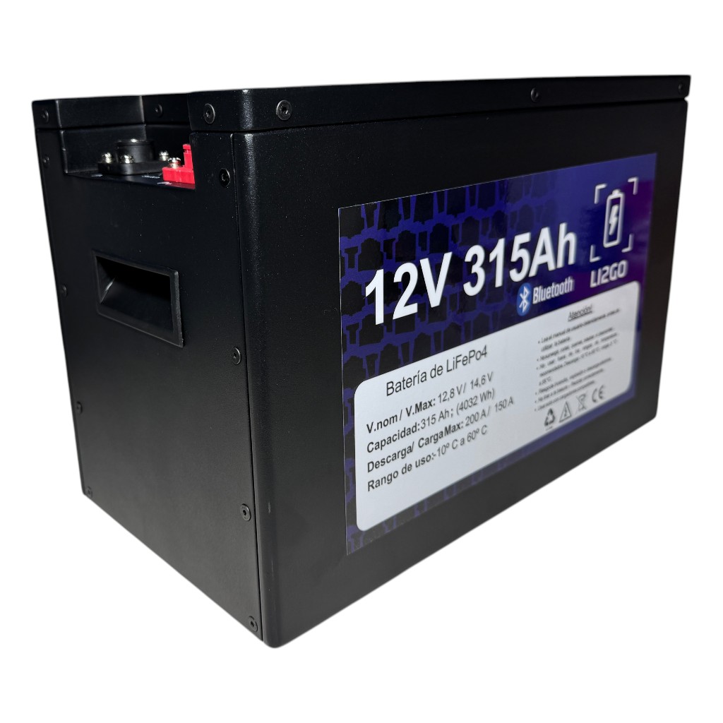 Batería full metal LiFePO4 12V 315Ah - Imagen 2